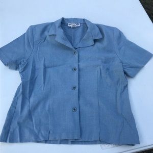 Minimal Vintage 1960's light blue top